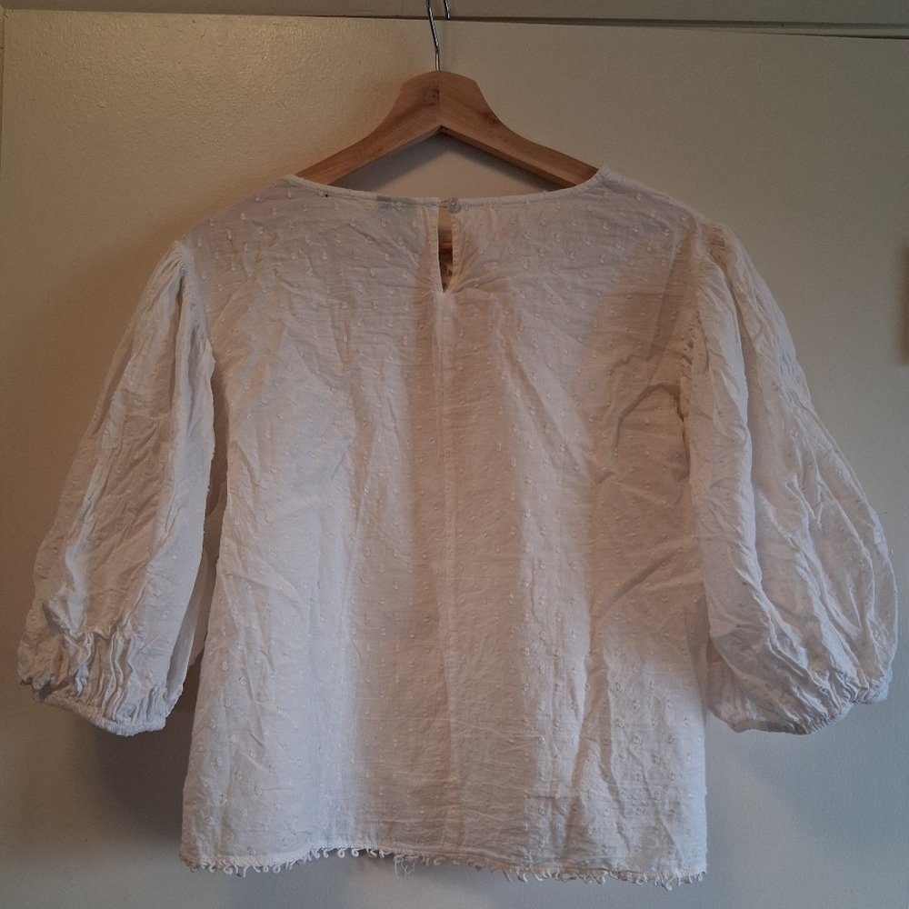 FARM Rio Large Cotton Peasant Blouse - Picture 3 of 7